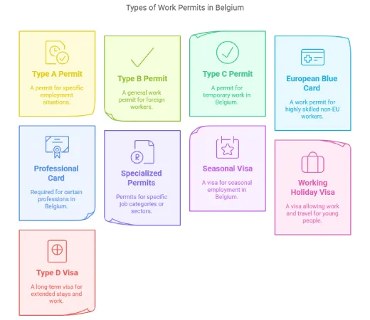 Types of work permits in Belgium