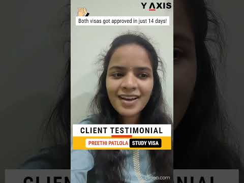 Testimonial - Preethi Patlola - Study Visa Testimonial - Preethi Patlola - Study Visa